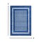Homeroots 4 x 6 ft. Navy & Ivory Geometric Area Rug 385883 - alternate 5